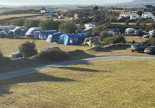 Sea view campsite in Pwllheli
