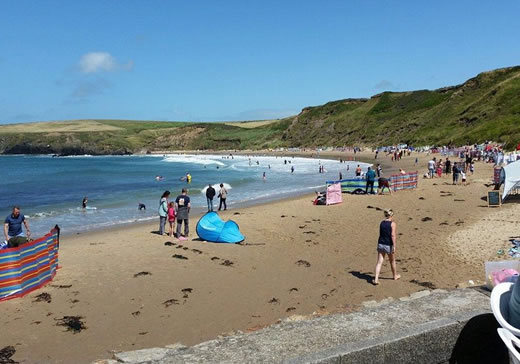 Coastal campsite on the Llŷn Peninsula in North Wales