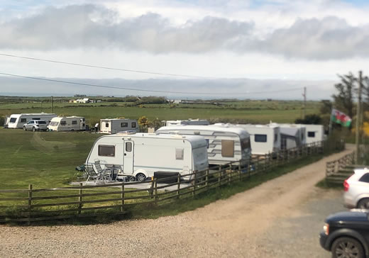 Touring caravan pitches near Pwllheli